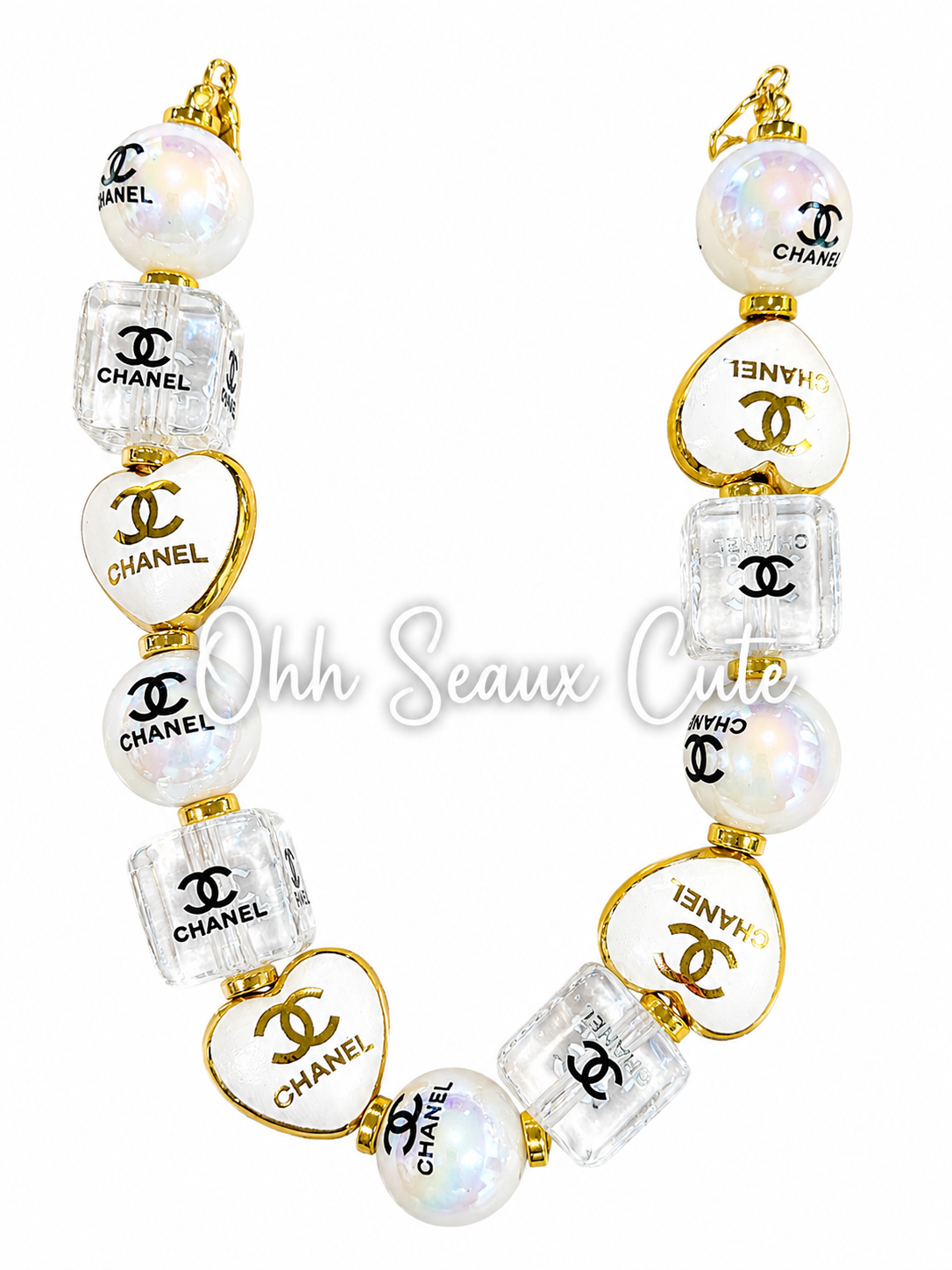 9” CC Clear Hat Chain