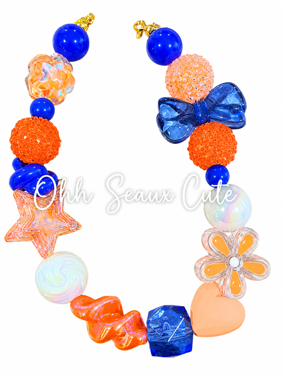 Orange/Blue Sugar Hat Chain