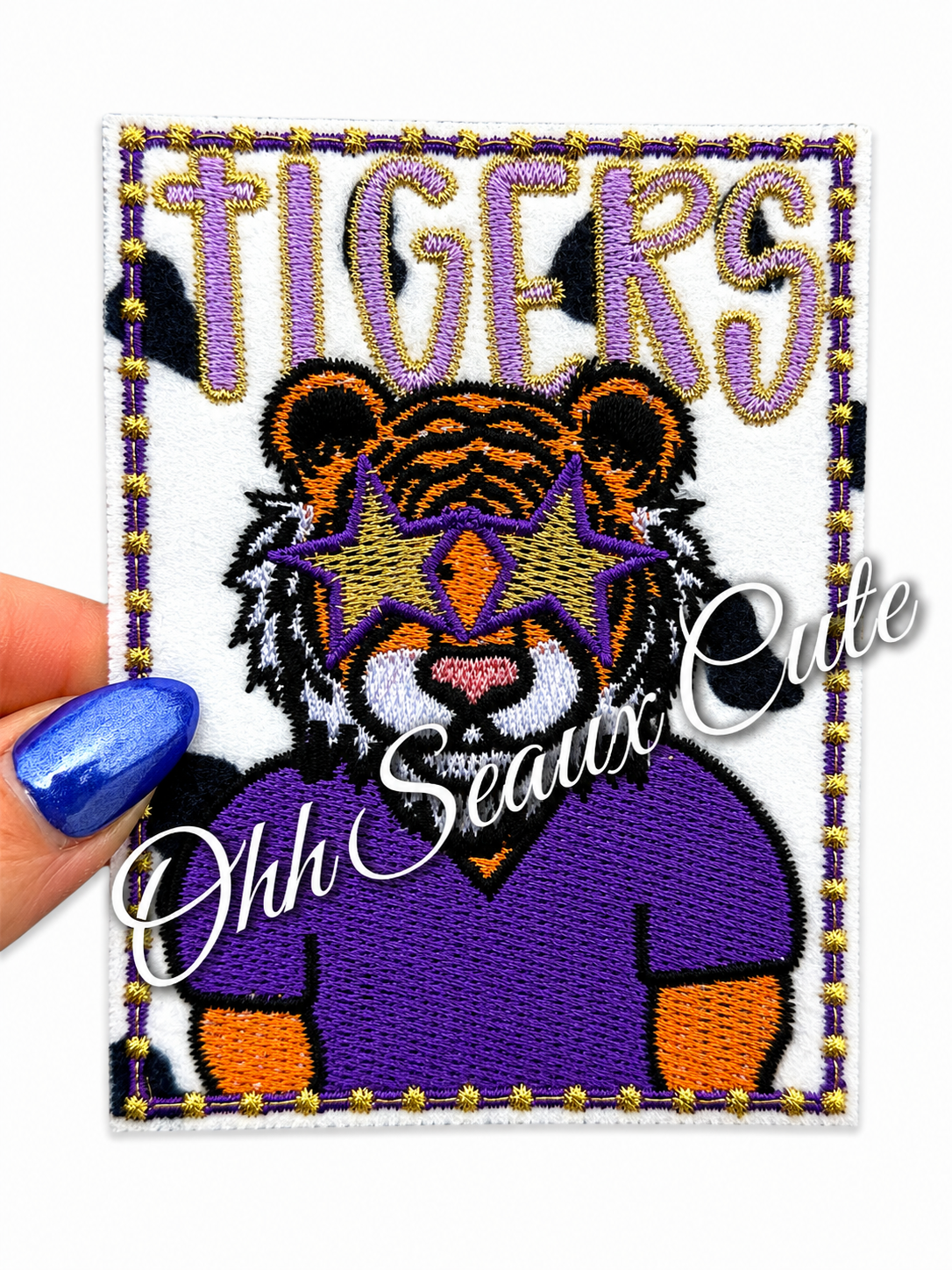 3.5” Preppy LSU Tigers