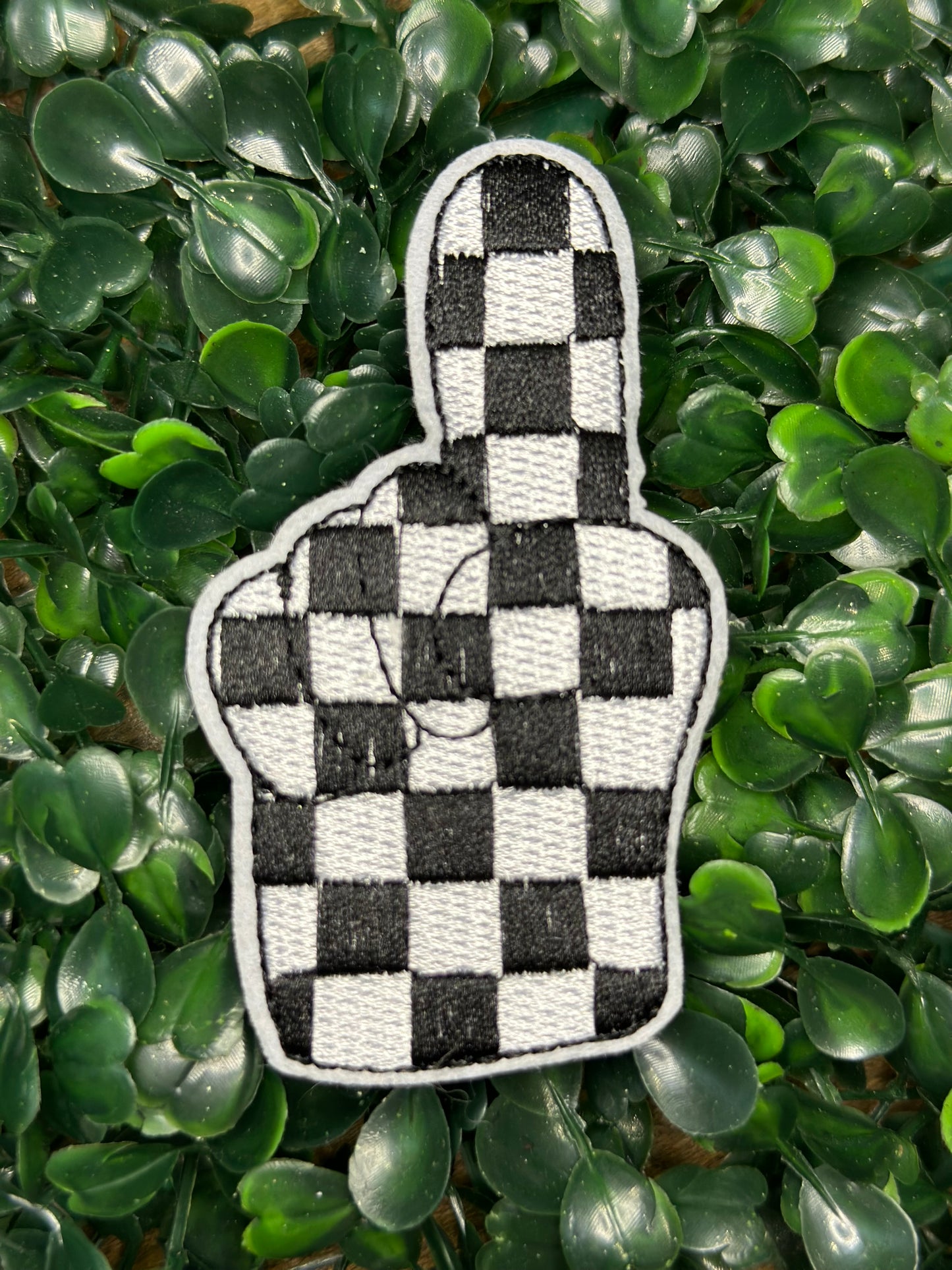 3” Checkered #1 Fan Hand