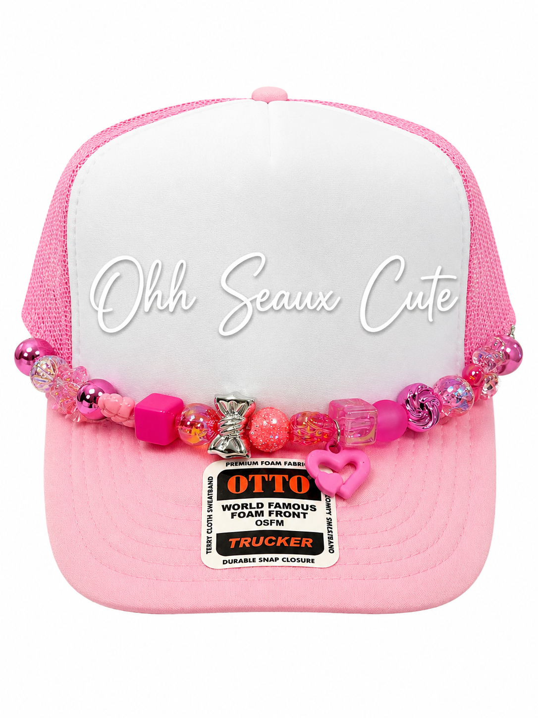 9” Double Heart Hat Chain