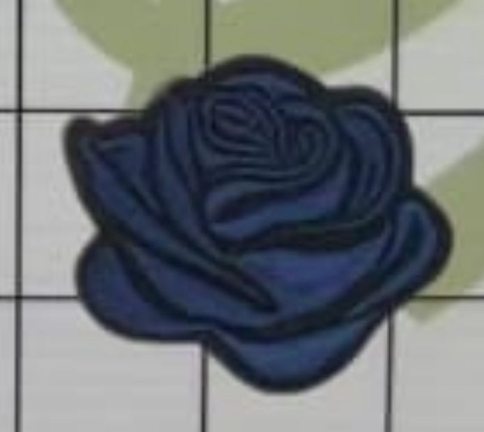2” Embroidery Rose- Two Tone
