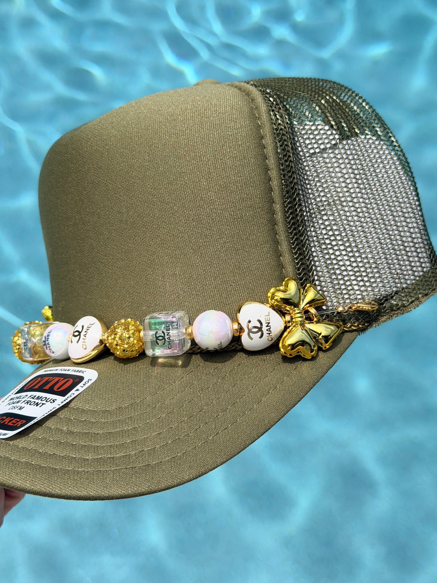9” Gold CC Hat Chain