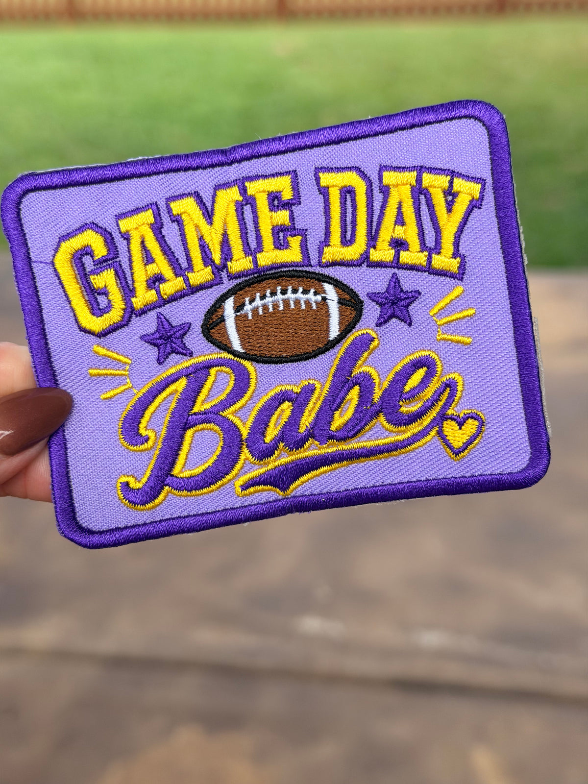 4” Game Day Babe-Purple