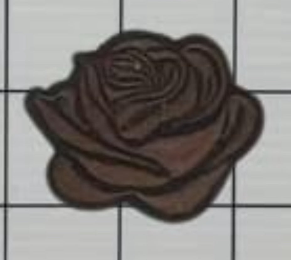2” Embroidery Rose- Two Tone
