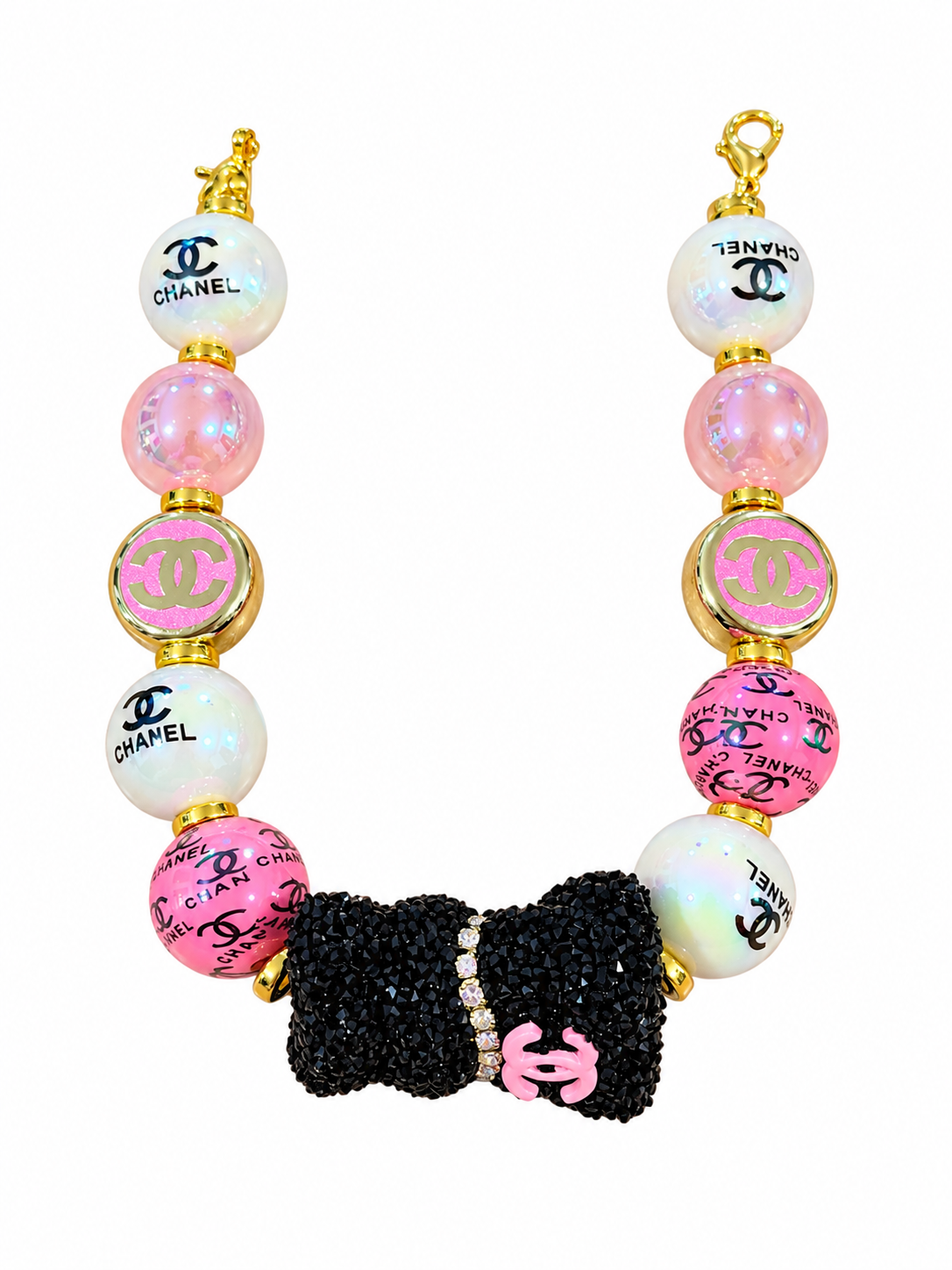 9” CC Black Bear Hat Chain