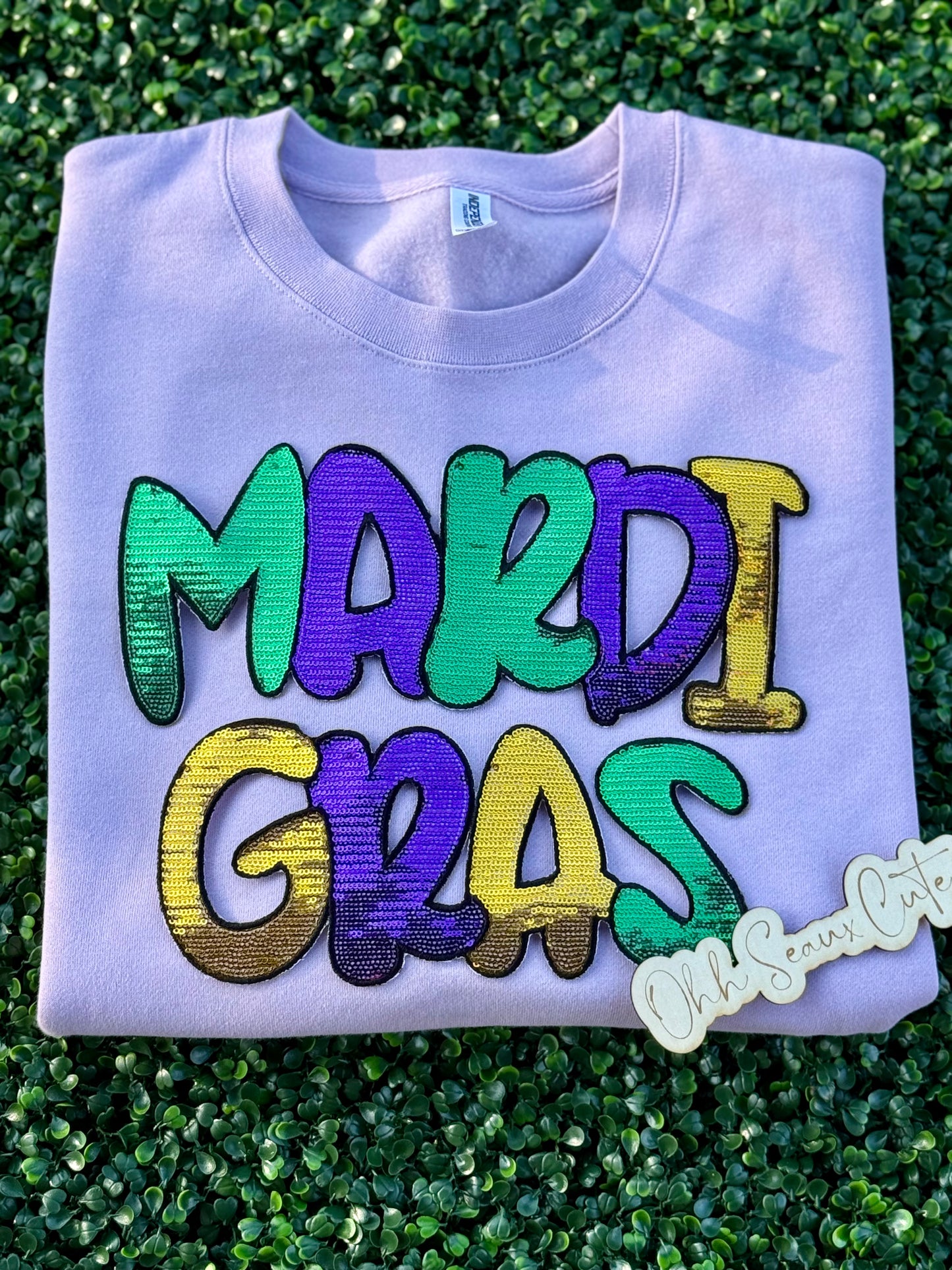 12” Sequin MARDI GRAS (2 PCS)