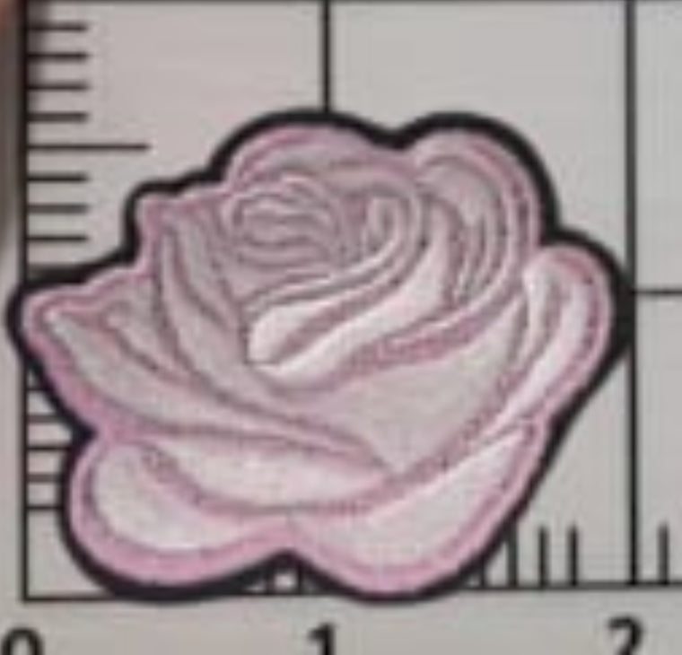 2” Embroidery Rose- Solid