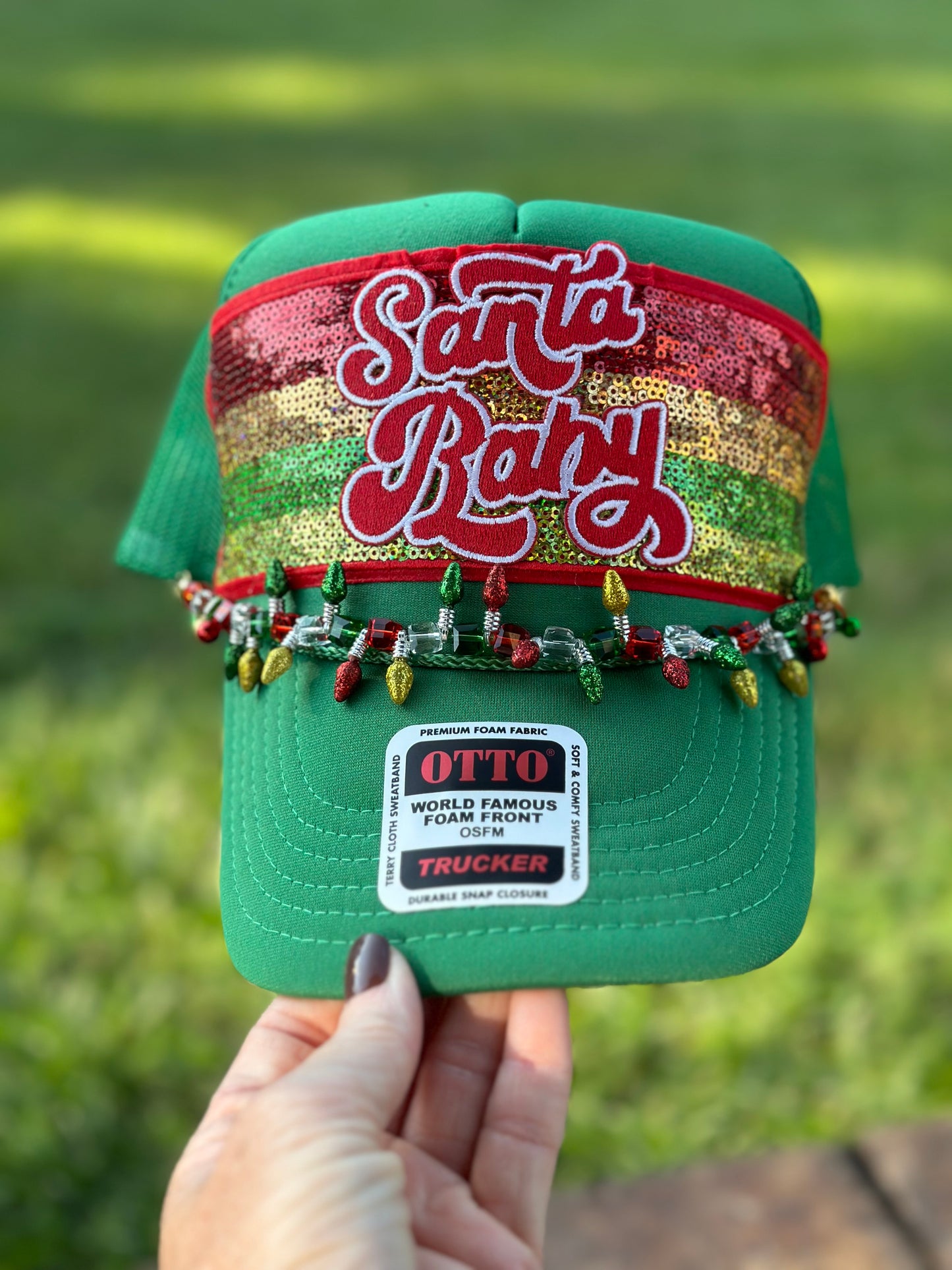 8” Sequin Hat Patch