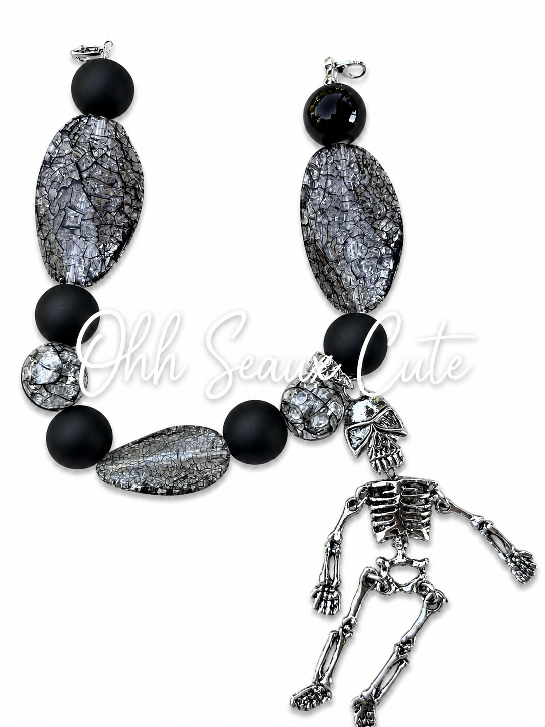 9” Dancing Skeleton Hat Chain