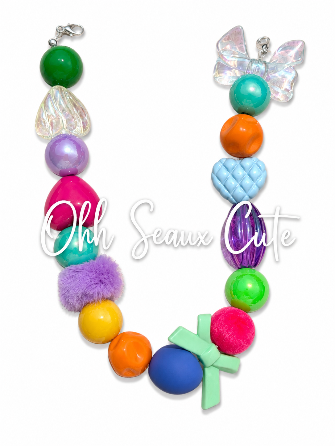 9” Fuzzy Troll Hat Chain