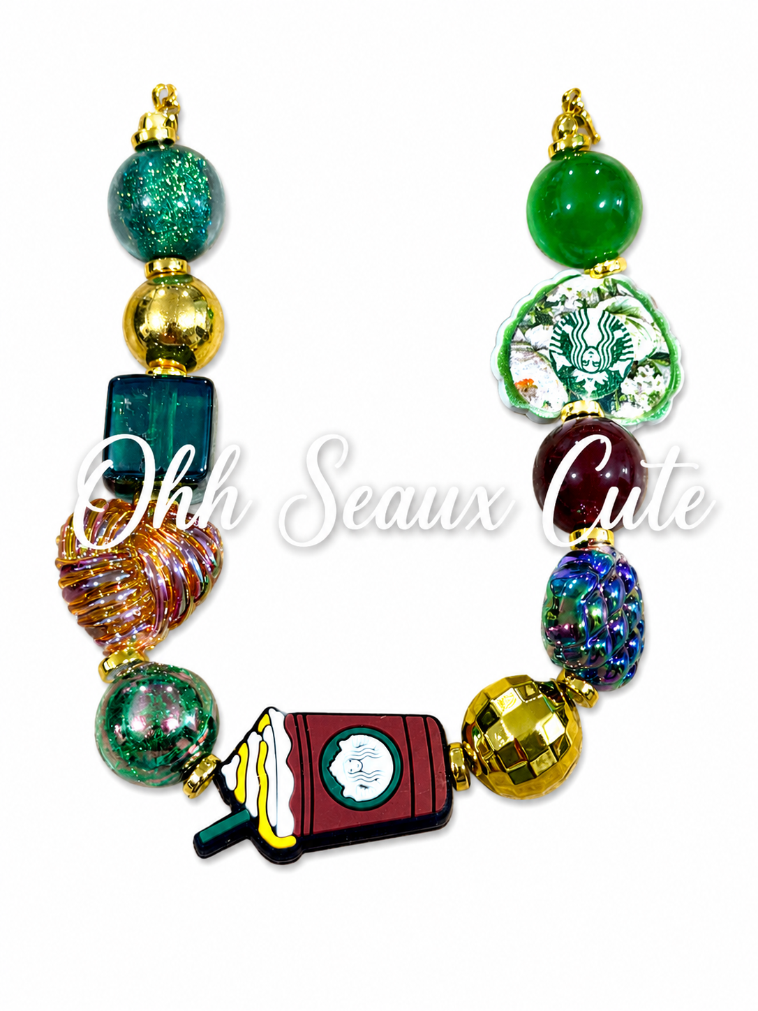 9” Starbucks 3 Hat Chain