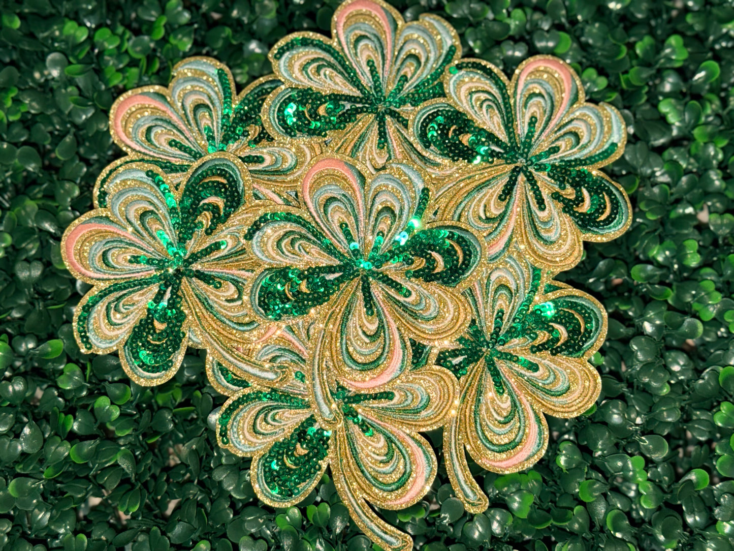 3.5” Sequin Clover