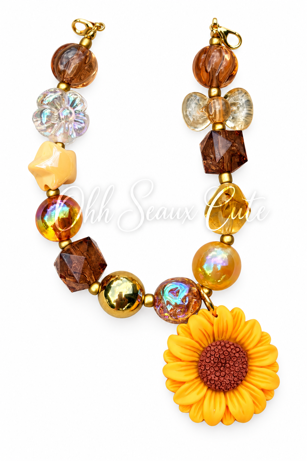 9” Sunflower 7 Hat Chain