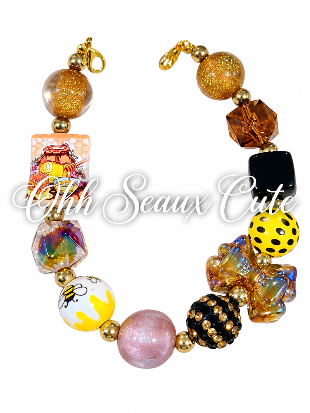 9” Honeybee 4 Hat Chain