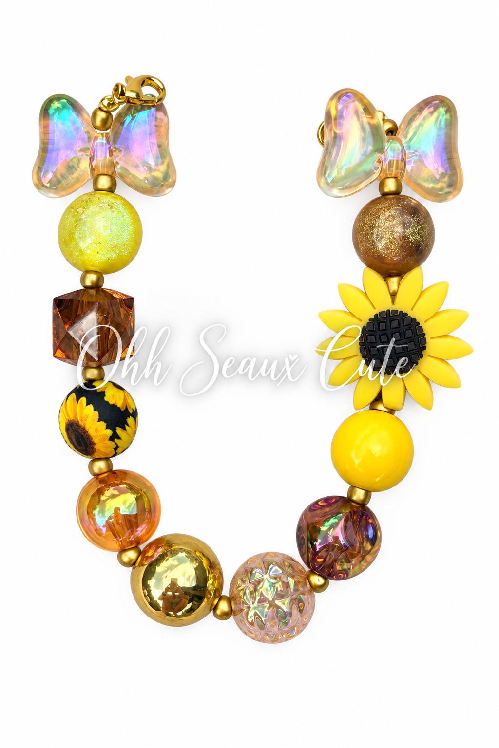 9” Sunflower 8 Hat Chain