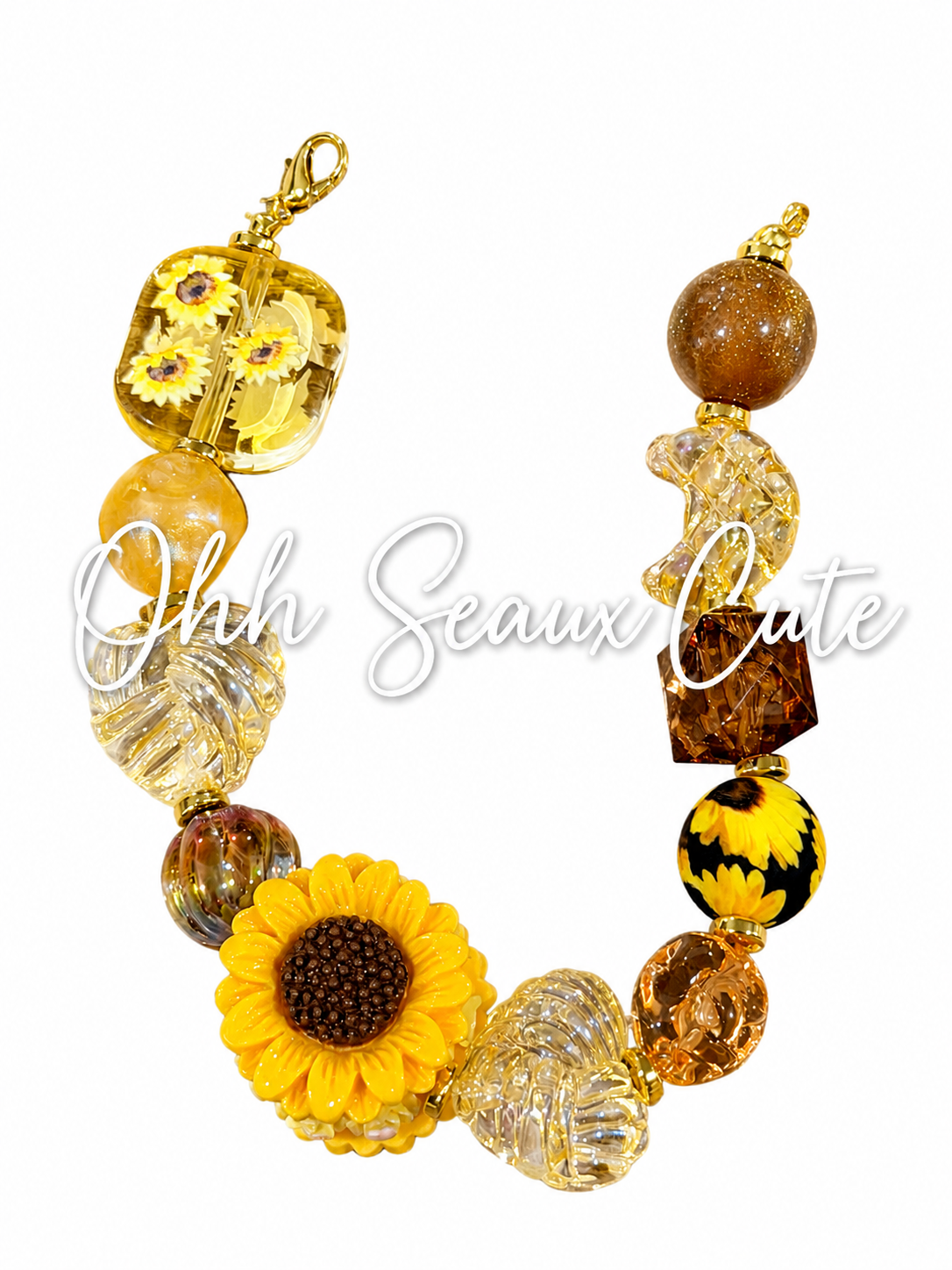9” Sunflower 1 Hat Chain