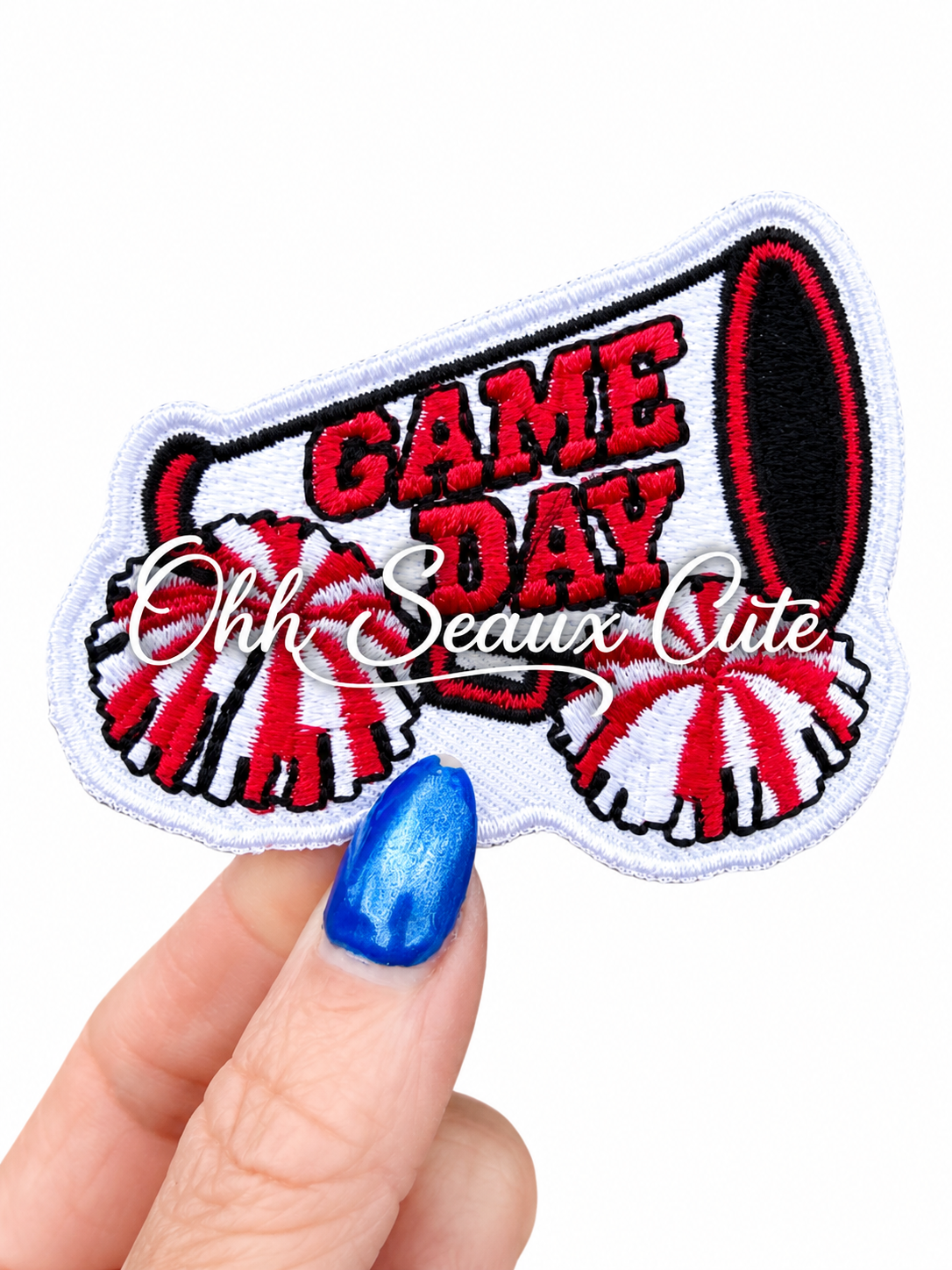 2.5” Game Day Megaphone/PomPom-Red
