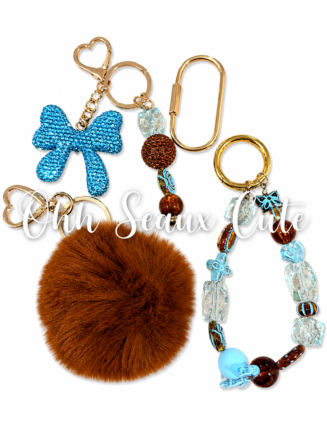 Brown/Tortoise Bag Charm