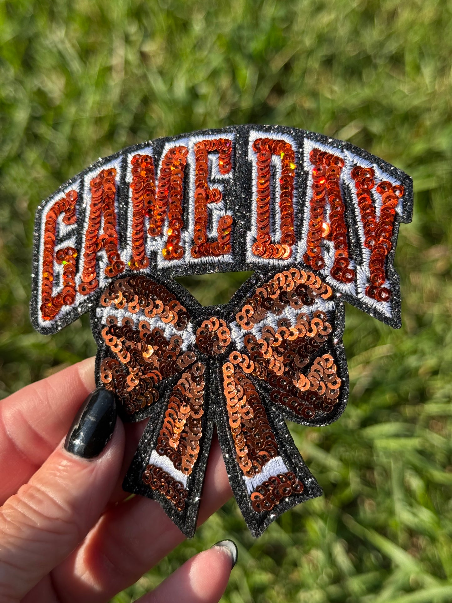 3.5” Sequin GAME DAY Bow