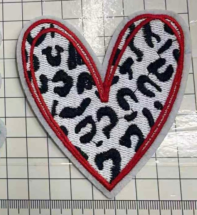 2.75” Leopard Game Day Heart