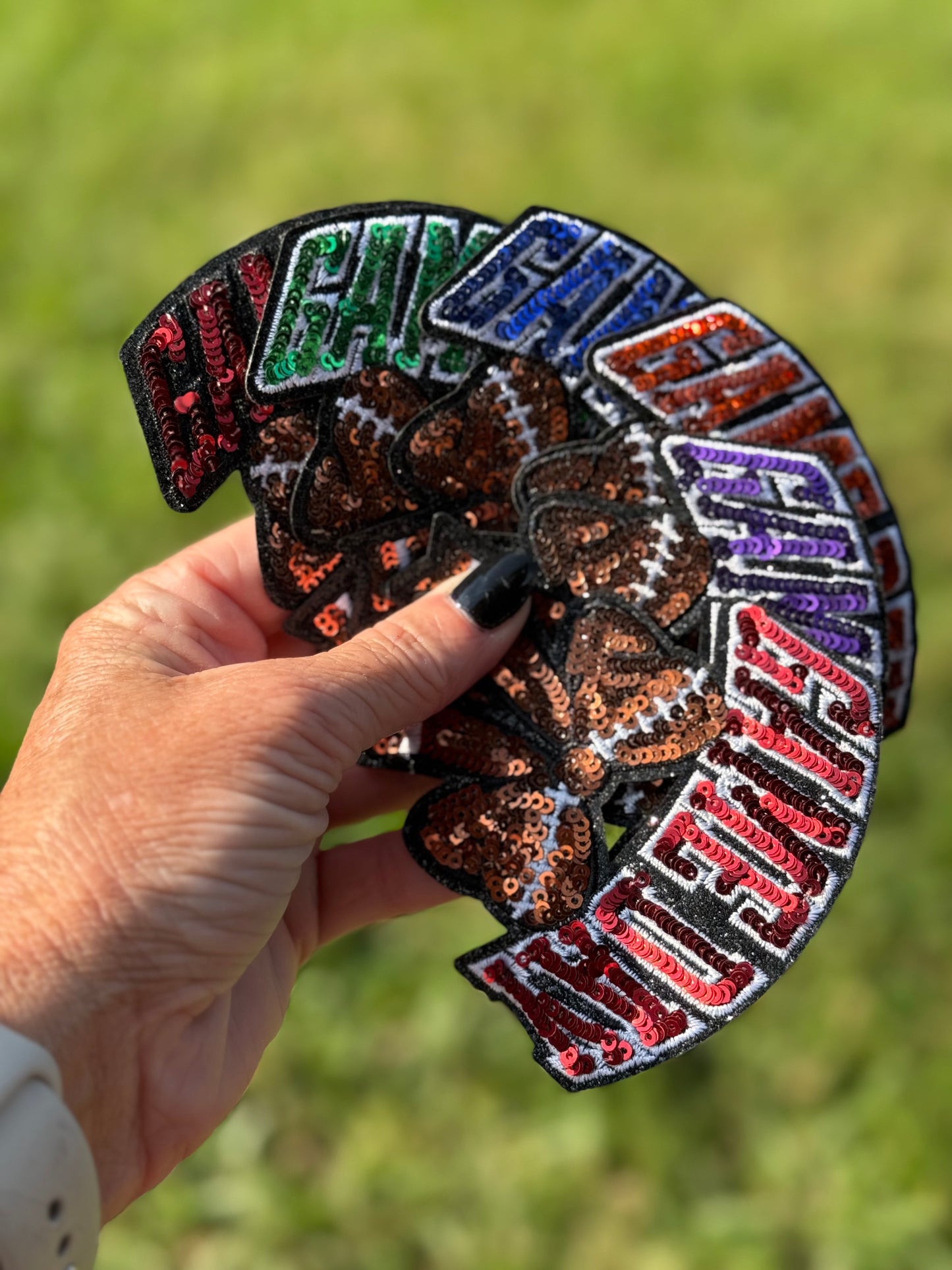 3.5” Sequin GAME DAY Bow