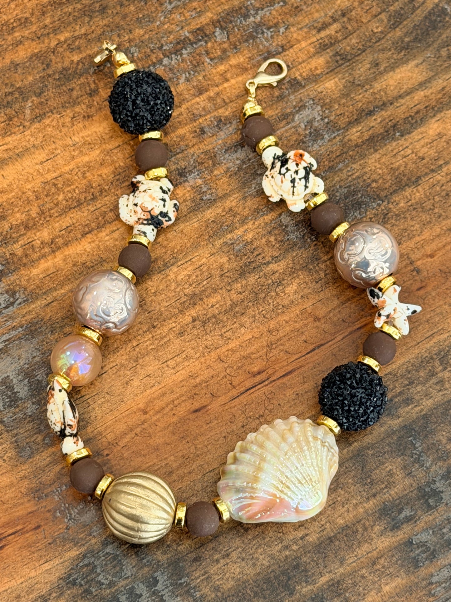 9” Neutral Sea Turtle Hat Chain