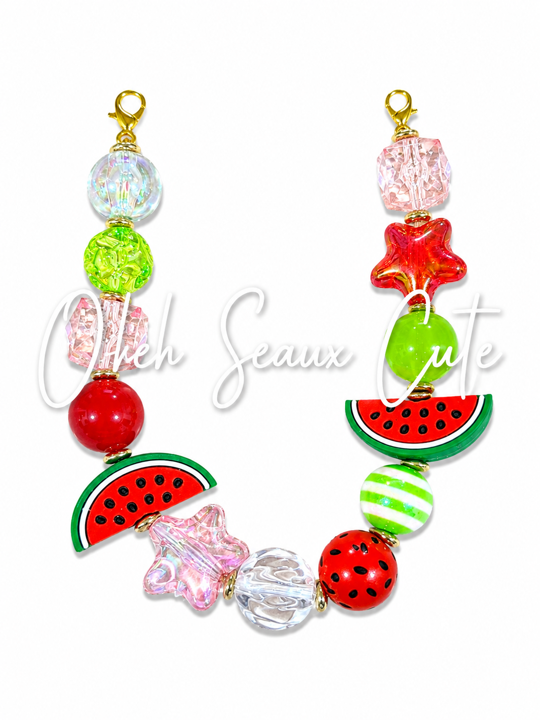 9” Watermelon 9 Hat Chain