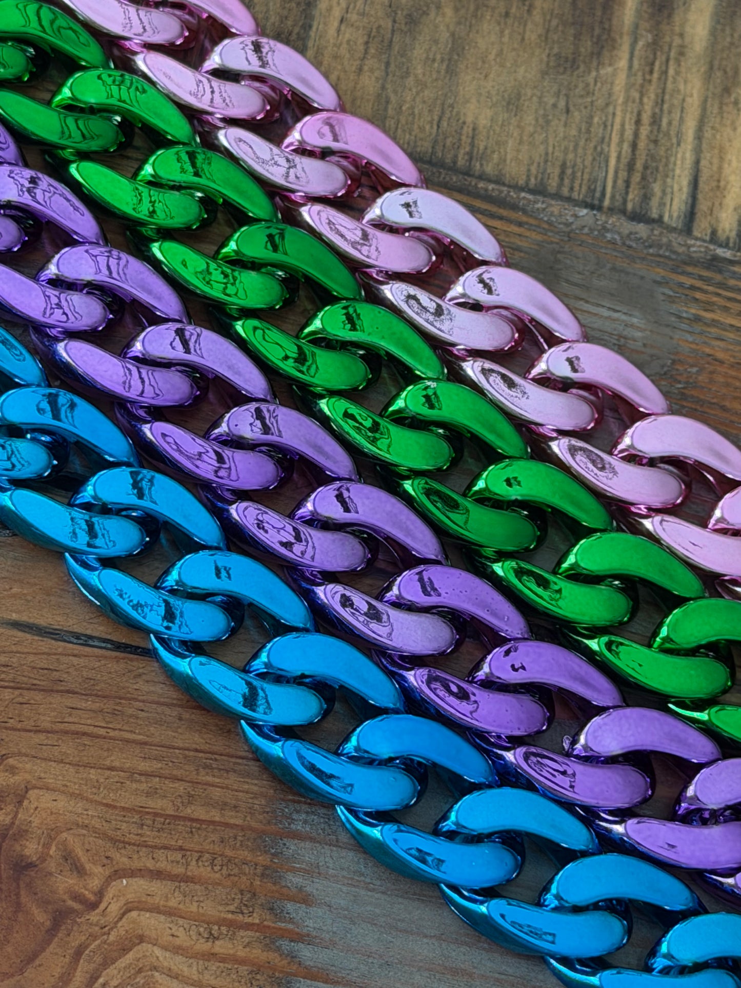 9” Chunky Chrome Hat Chain 30MM