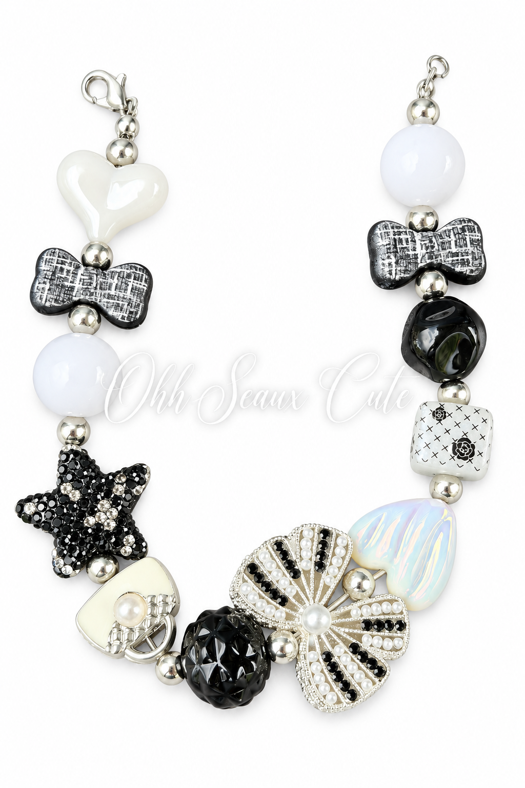 Black/White 8 Hat Chain