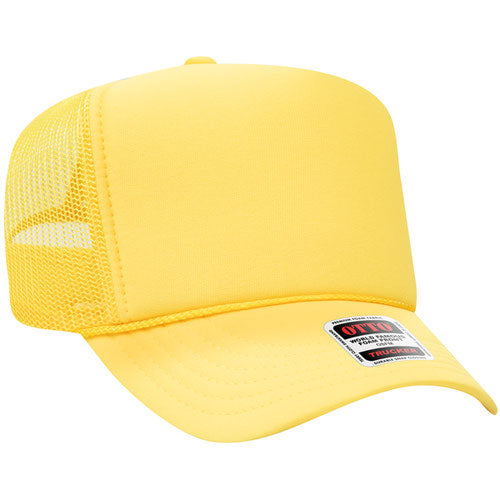 Otto High Crown Foam Trucker -Yellow