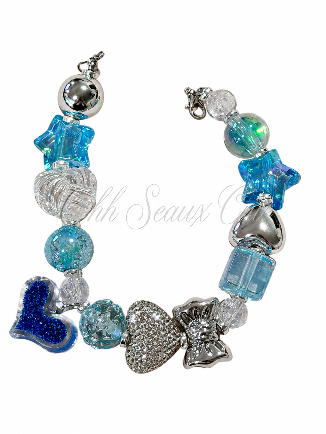 9” Sky Blue 5 Hat Chain