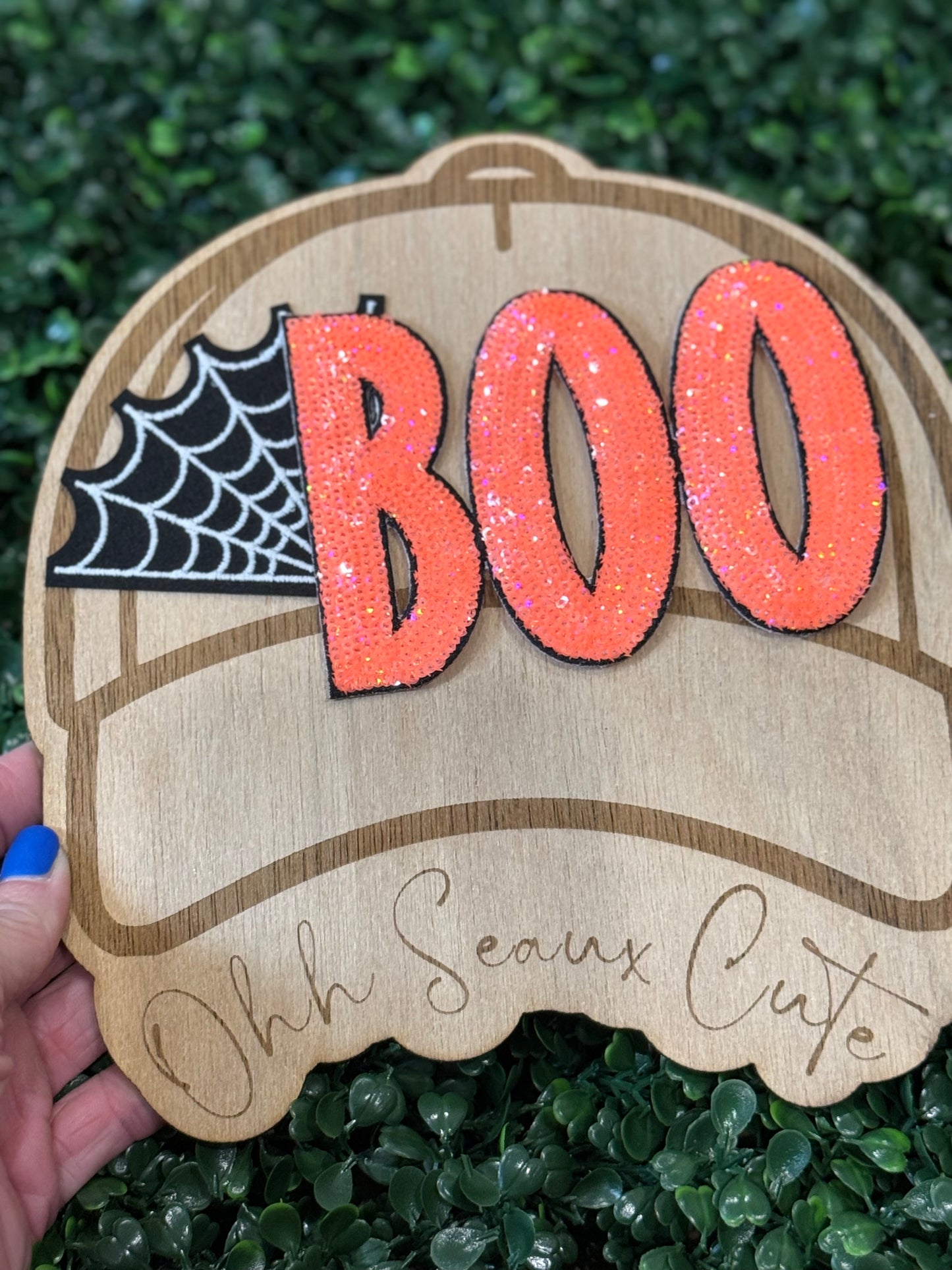 5” Sequin BOO (OSC)