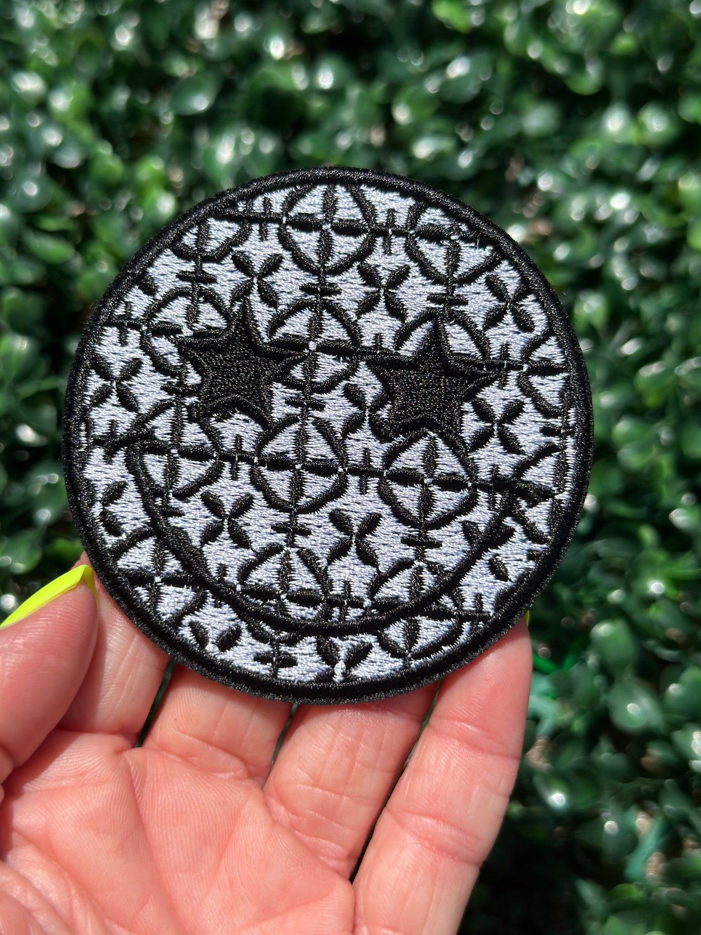 3” Boho Geometric Smiley