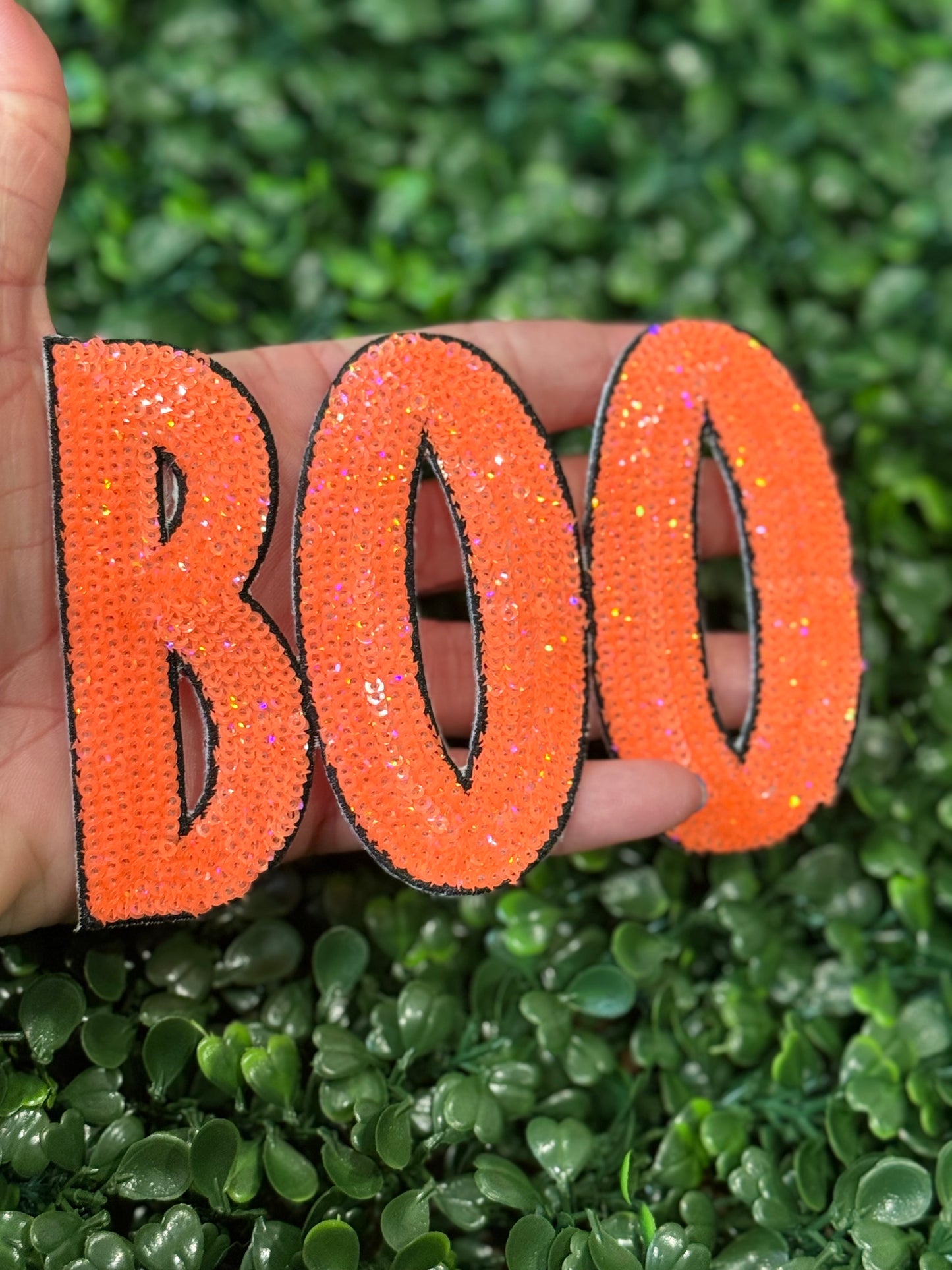 5” Sequin BOO (OSC)