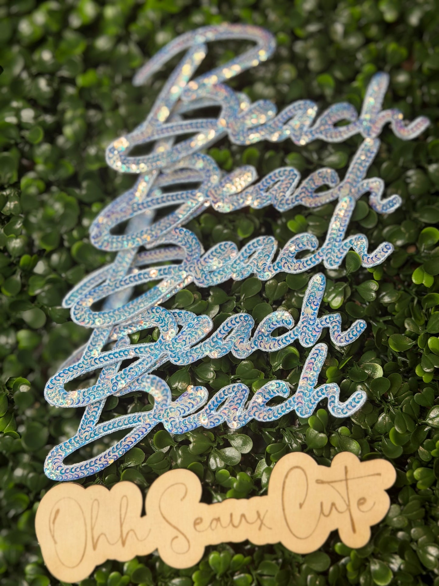 6” Sequin OG BEACH- OSC ORIGINAL Blue