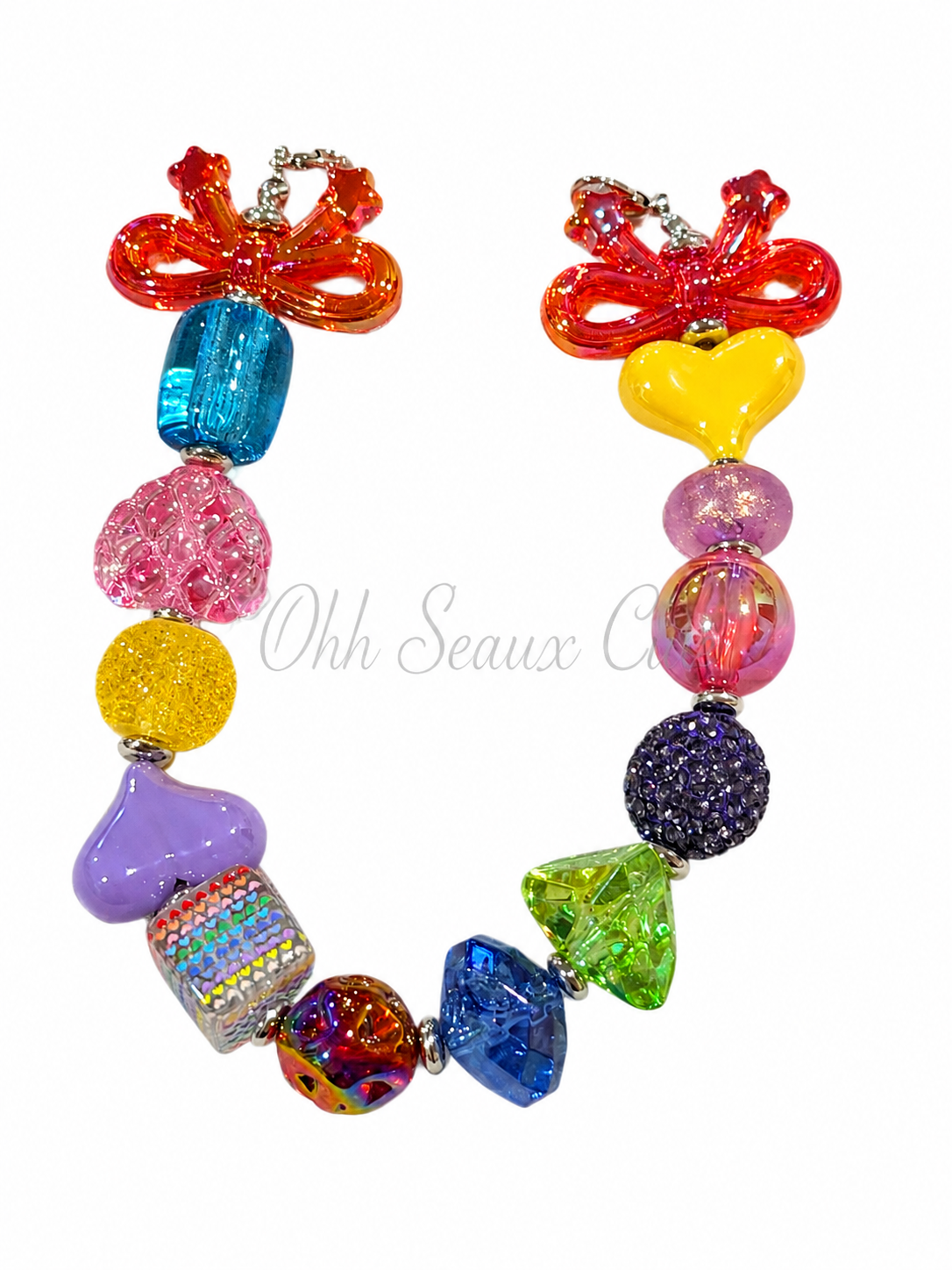 9” Rainbow 8 Hat Chain