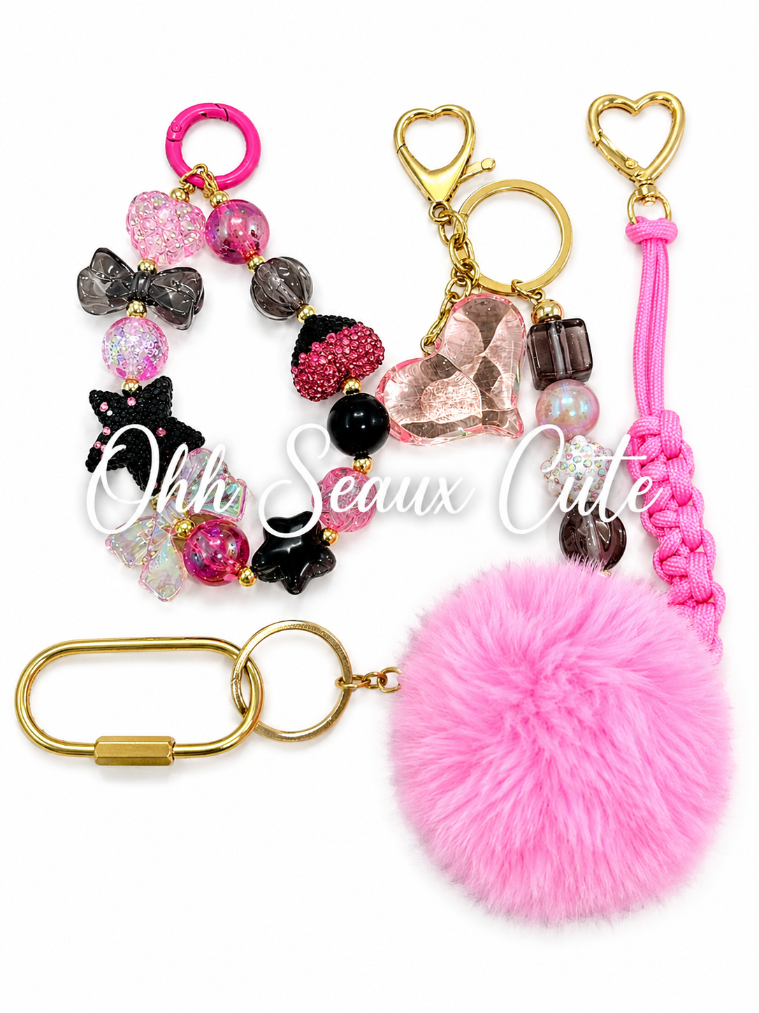 Pink October Bag Charm