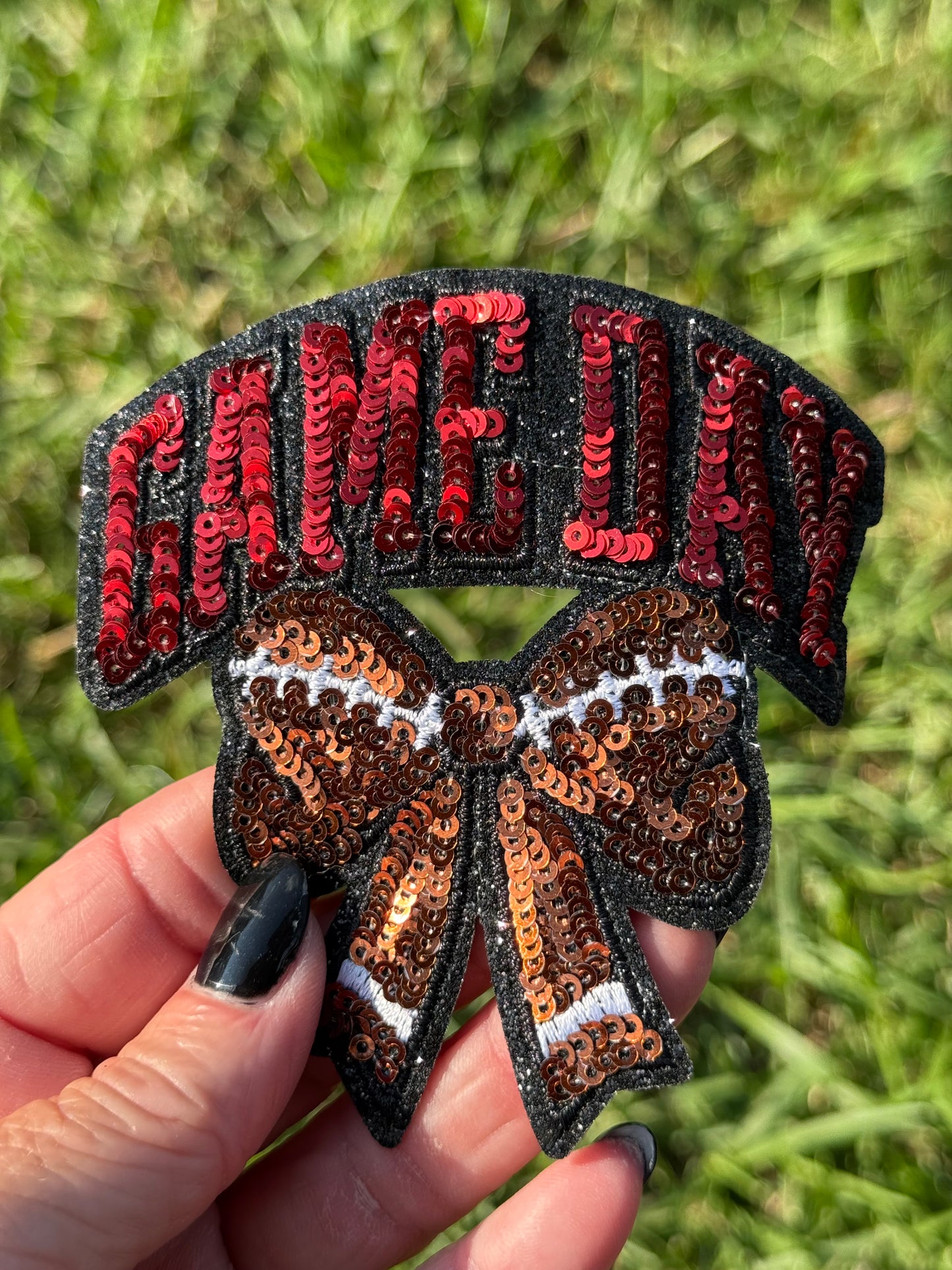 3.5” Sequin GAME DAY Bow