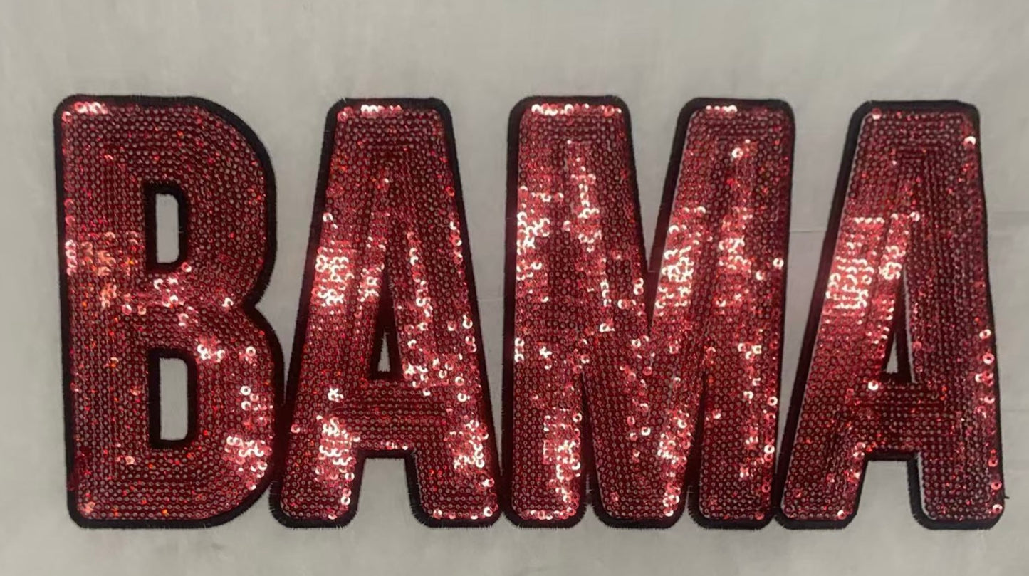 12” Red Sequin Patch