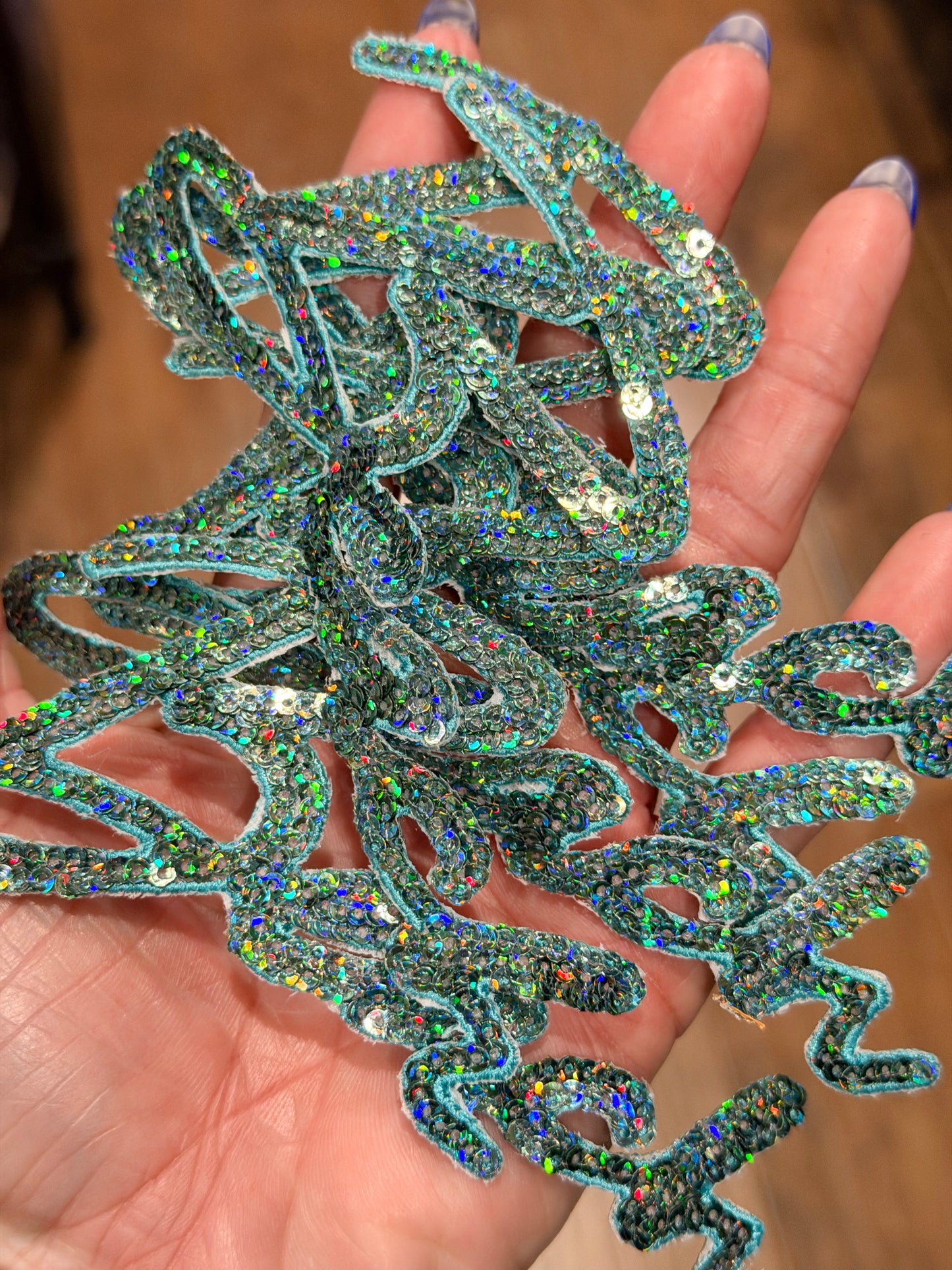 6” Sequin OG BEACH- OSC ORIGINAL Teal