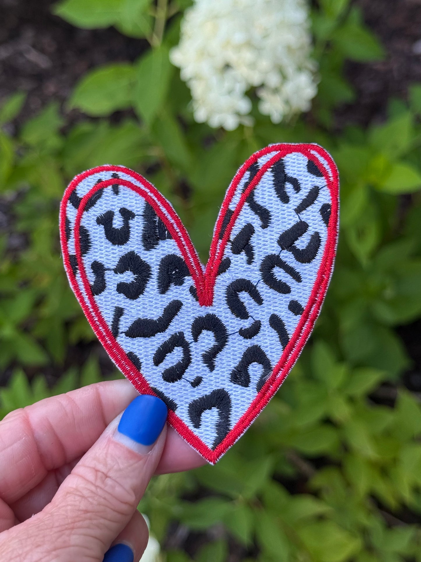 2.75” Leopard Game Day Heart