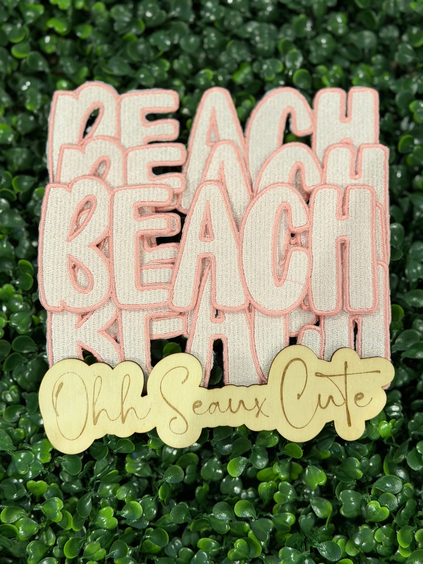 6” Peach Embroidery BEACH- OSC ORIGINAL