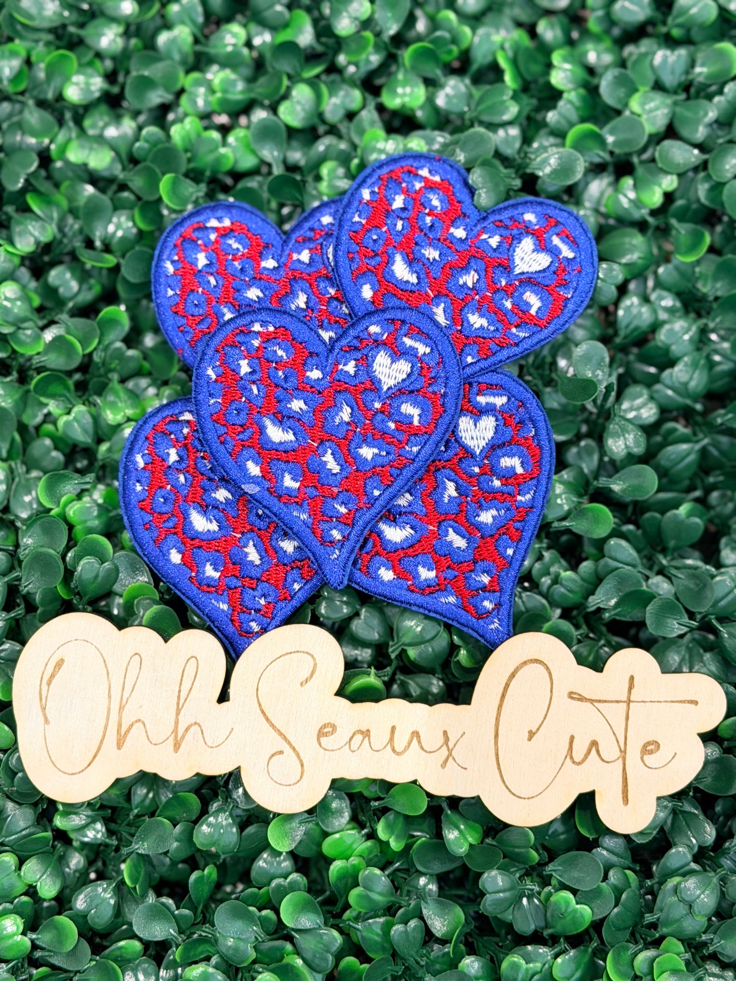 2.5” USA Leopard Heart