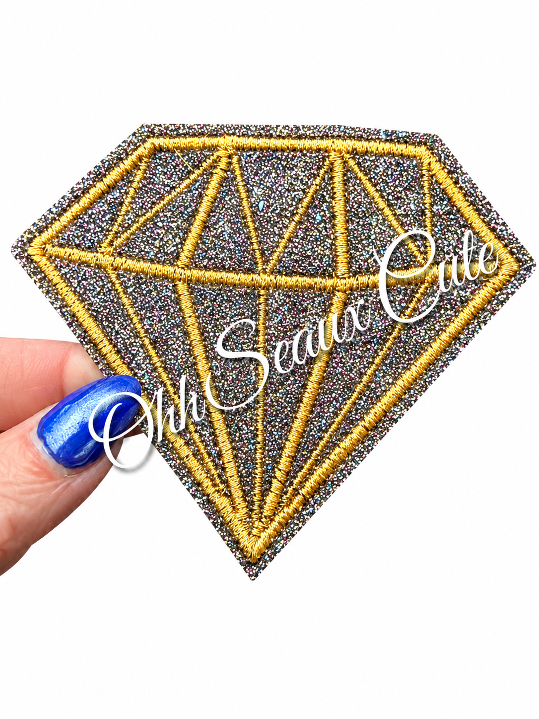 2.5” Glitter Diamond Sparkle Graphite