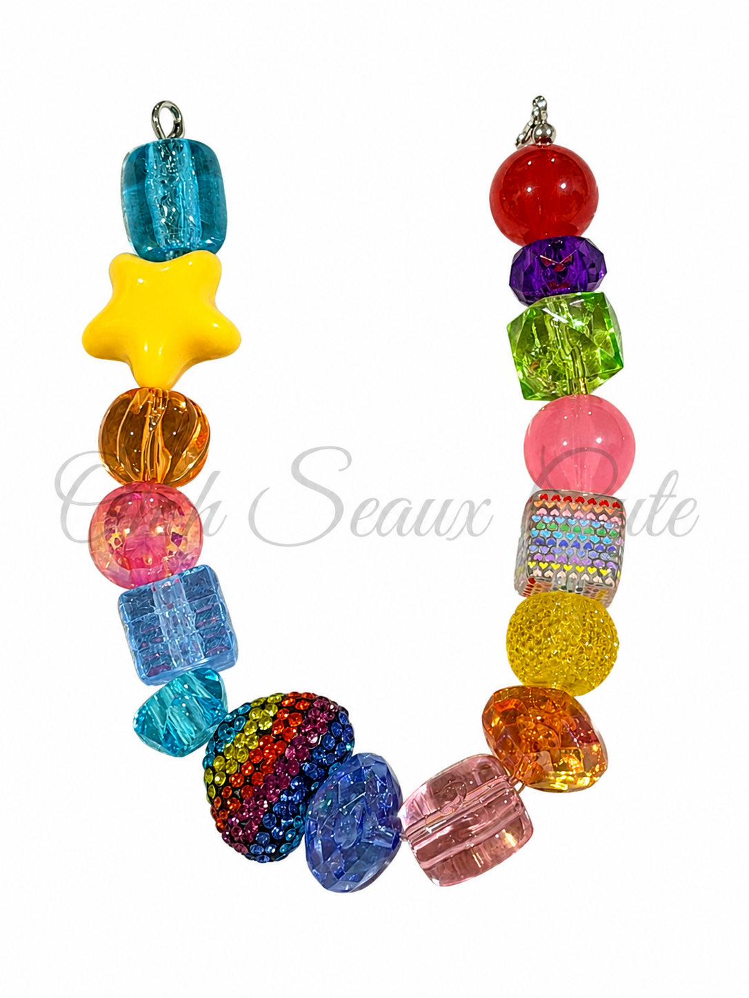 9” Rainbow 4 Hat Chain