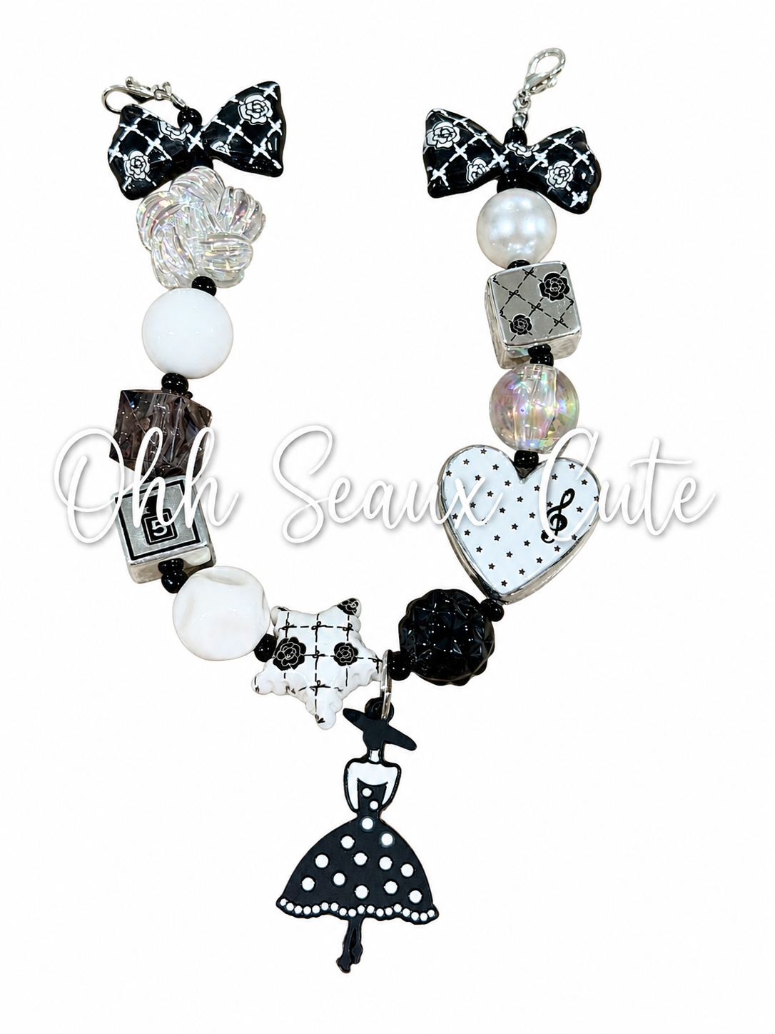 Black/White 1 Hat Chain