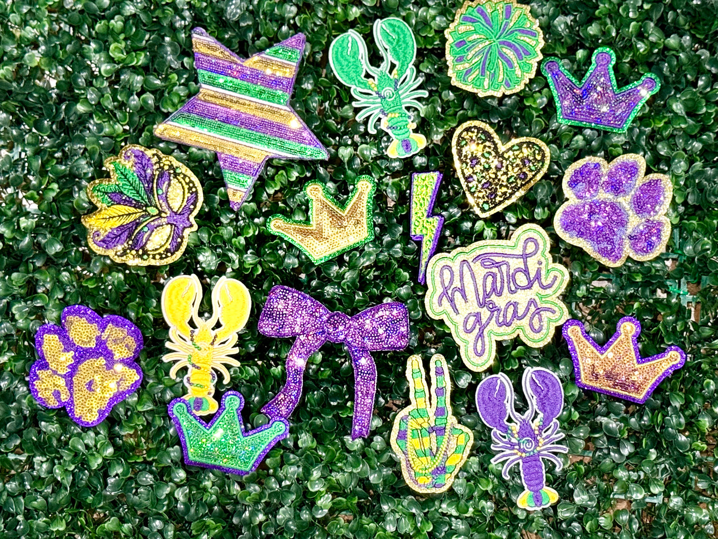 2.5” Mardi Gras Pom Pom