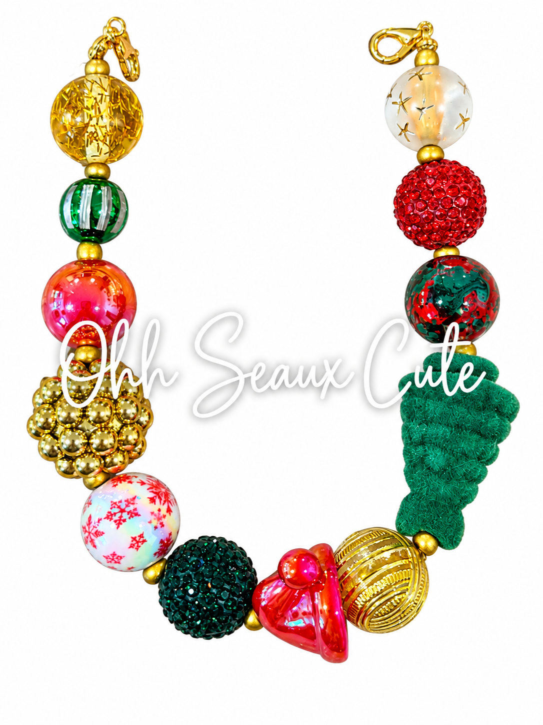 9” Christmas 3 Hat Chain