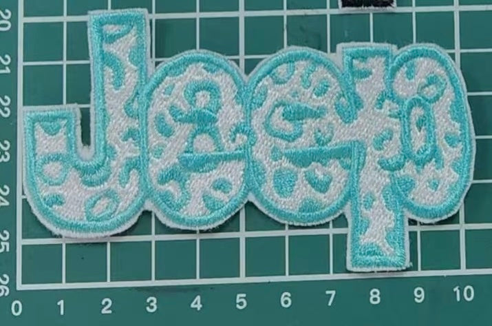 4” Leopard Teal Jeep (OSC Original Pattern)